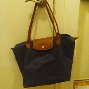 Longchamp Le Pliage Blue tote